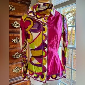 Vintage Emilio Pucci Button-Down Shirt – European size 8 – US PXS